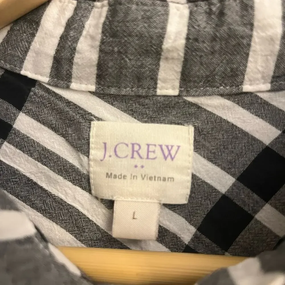 J. Crew Cropped Button Down Shirt
